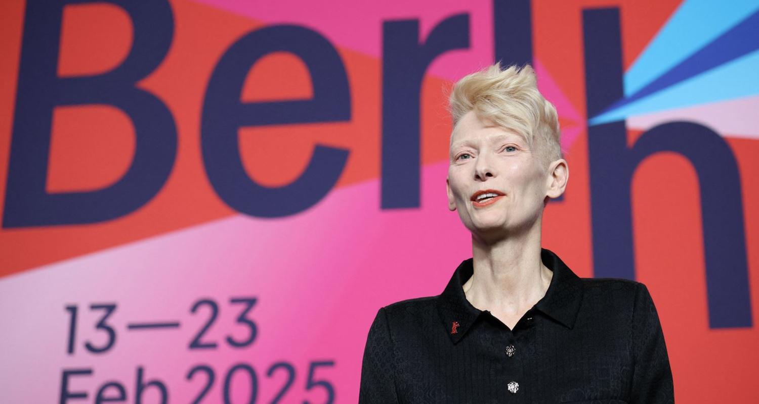 Schauspielerin Tilda Swinton erhält goldenen Ehrenbär auf der 75. Berlinale