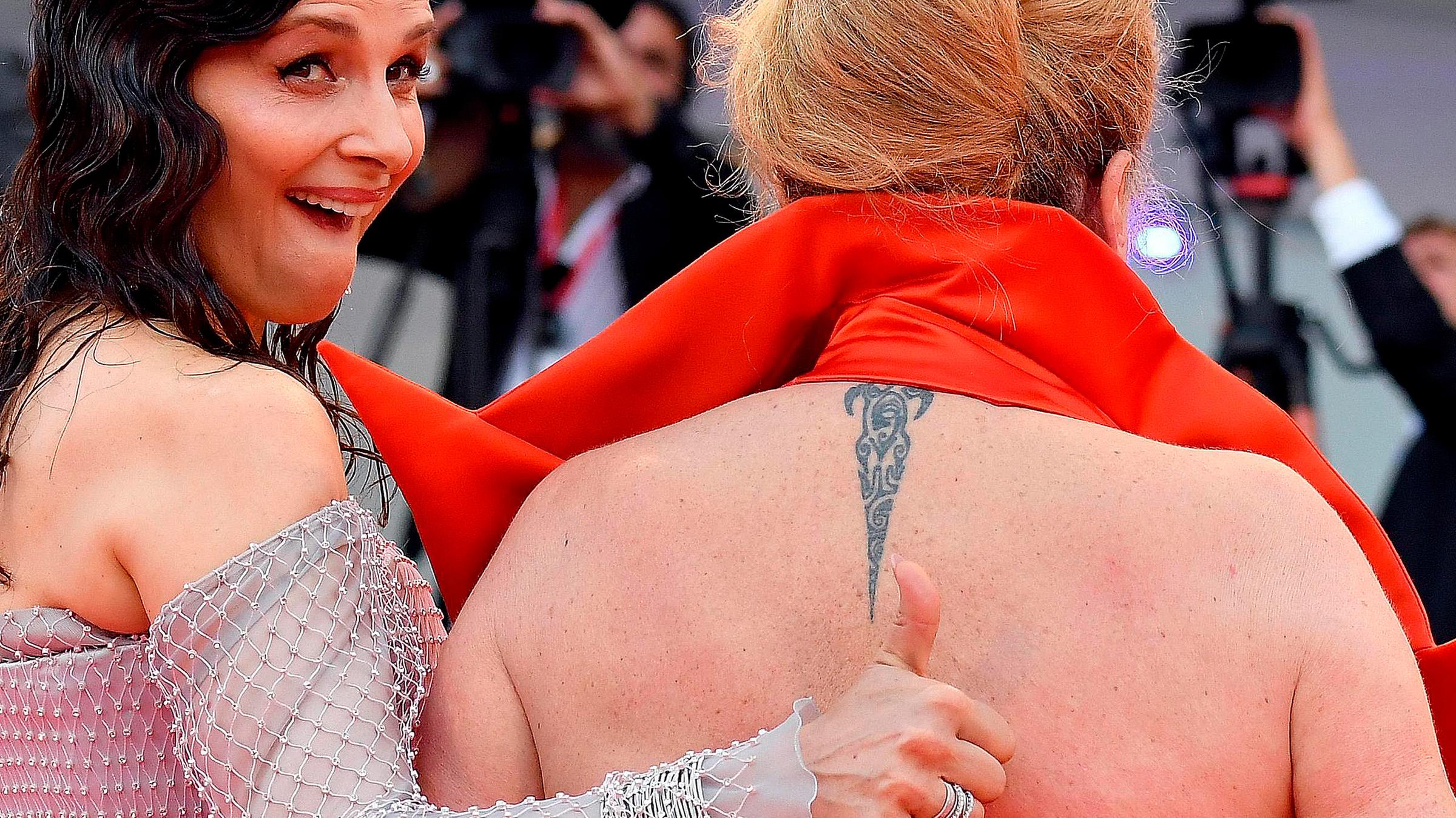 Juliette Binoche und Catherine Deneuve (r), am 28.08.2019  in Venedig