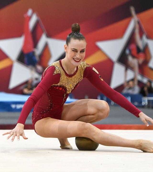 Finals 2026, Hannover: Darja Varfolomeev gewinnt die Goldmedaille im Finale der Deutschen Meisterschaft in Rhythmischer Sportgymnastik