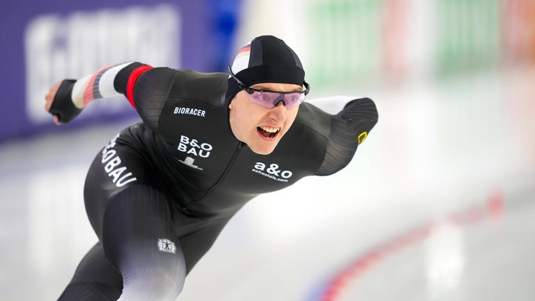 Finn Sonnekalb (Deutschand) ist in Aktion. 