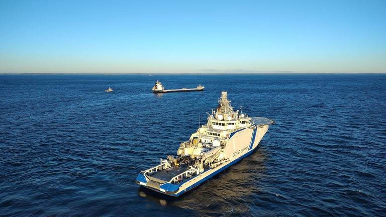 Die Grenzschutzbehörde hat das Schiff lokalisiert, das im Verdacht steht, das Kabel beschädigt zu haben am 31.12.2025 in Finnland.