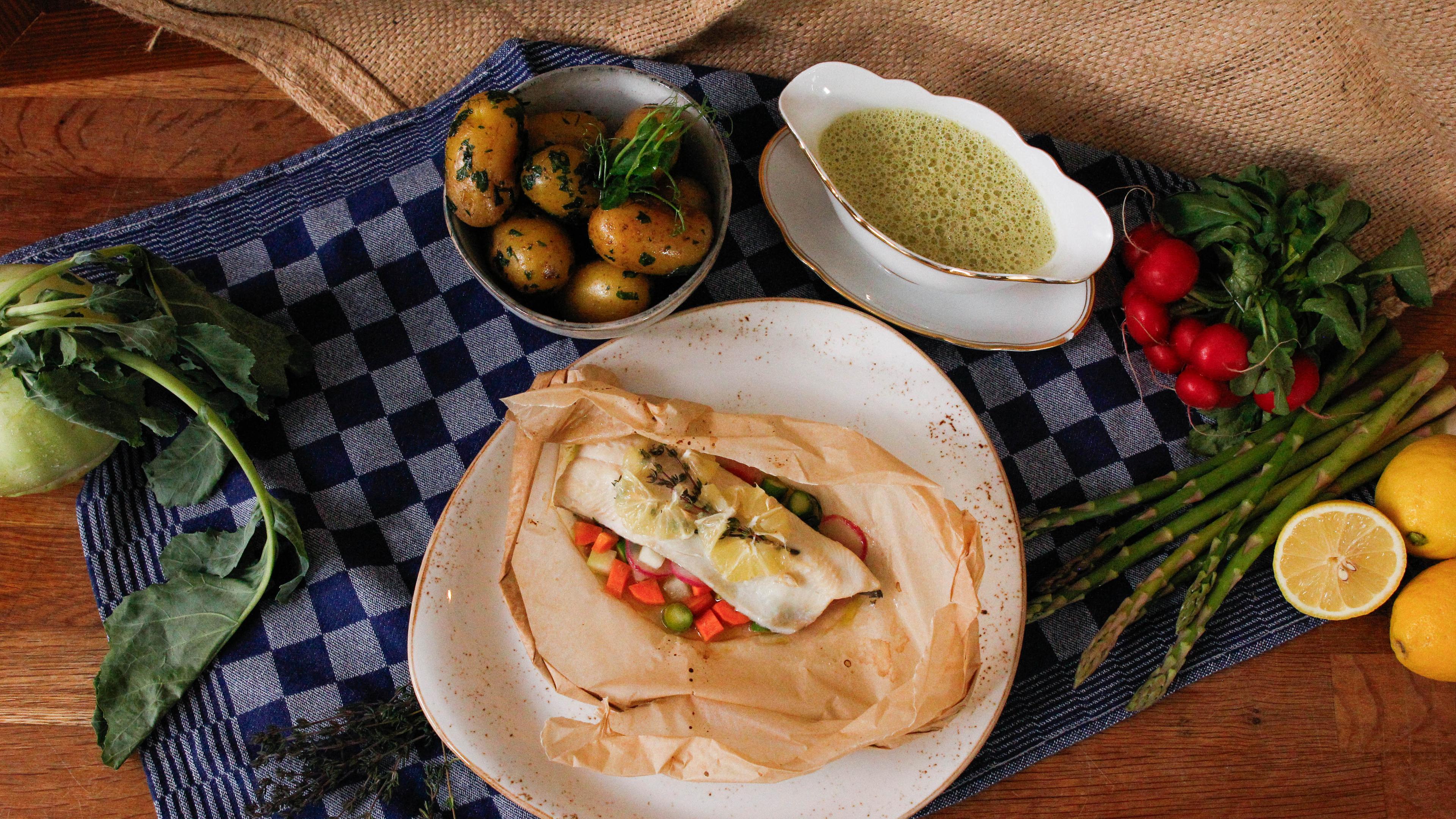 Fischfilets en Papillote 