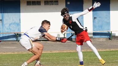 Die Saarland Hurricanes spielen gegen die Split Seawolves.