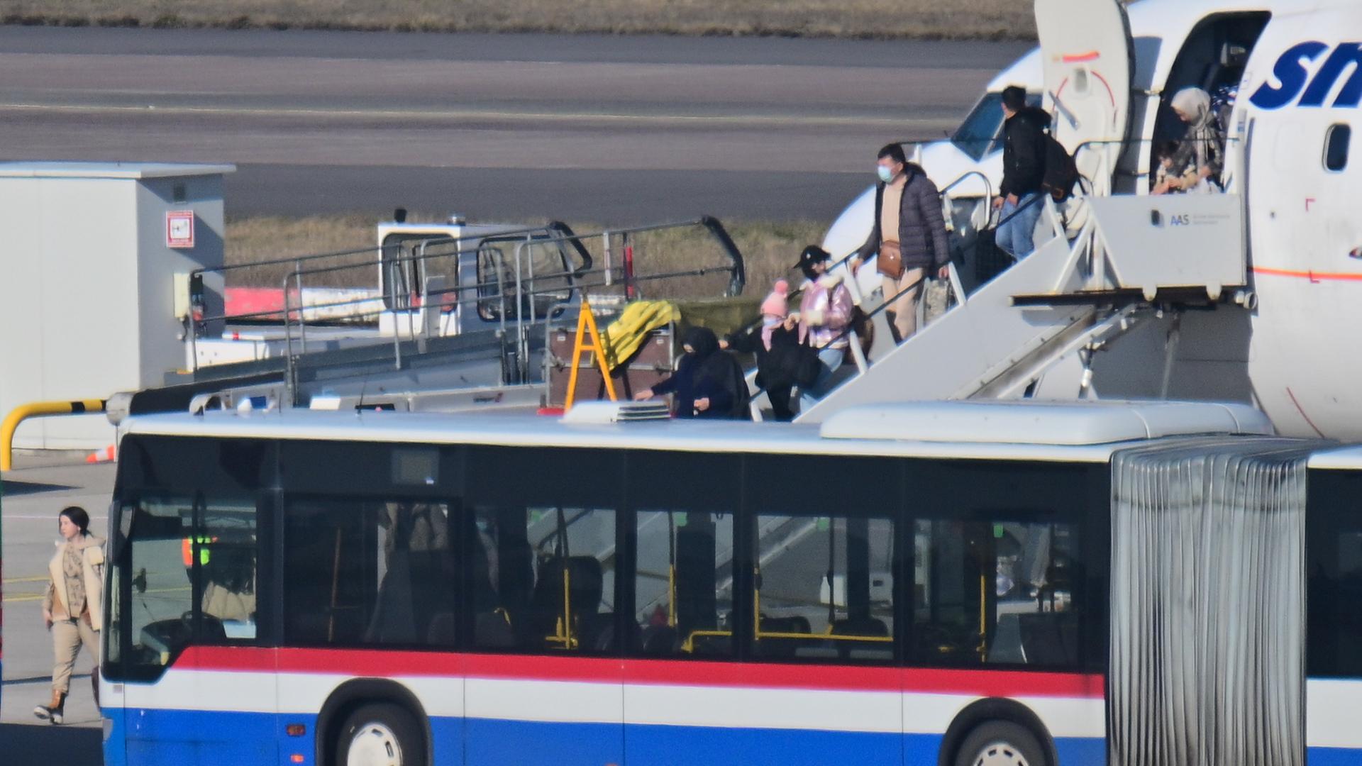 Brandenburg, März 2025: Charterflug mit afghanischen Ortskräften 