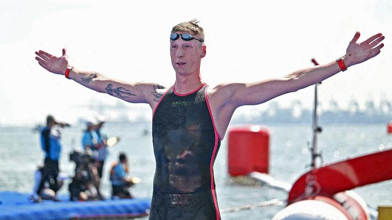 Florian Wellbrock am 16.07.2025 in Singapur