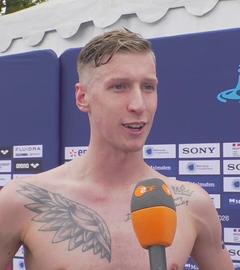 Florian Wellbrock im ZDF Interview nach dem EM-Sieg über 5km