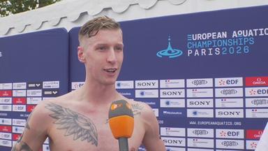 Florian Wellbrock im ZDF Interview nach dem EM-Sieg über 5km