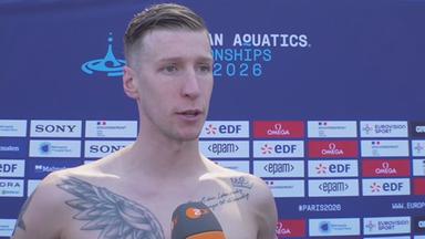 Florian Wellbrock im ZDF Interview nach dem Knock Out Sprint