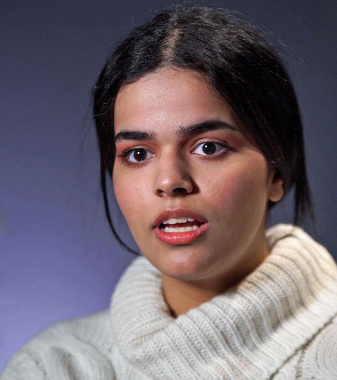 "Flucht aus Saudi-Arabien - Ein Mädchen kämpft um die Freiheit": Nahaufnahme von Rahaf Mohammed al-Qunun.