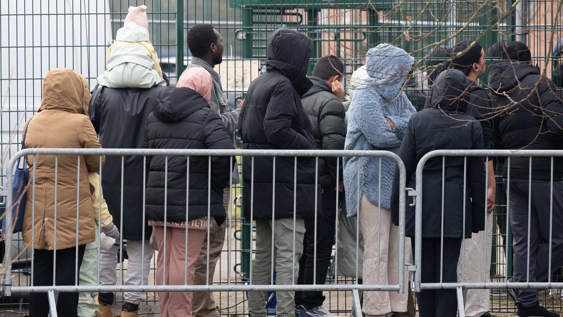 Flüchtlinge in Erstaufnahmeeinrichtung in Gießen