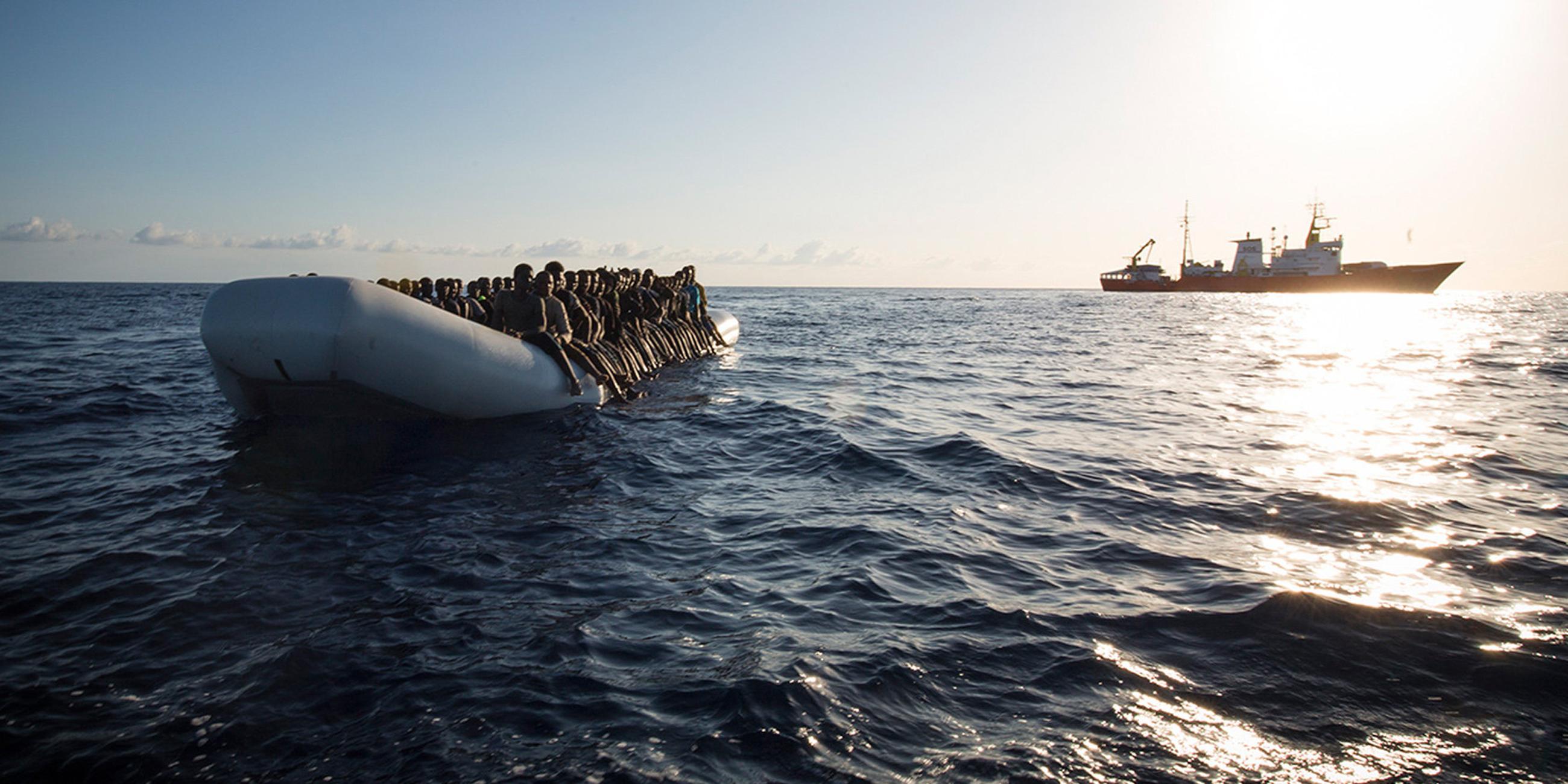 Flüchtlinge im Mittelmeer