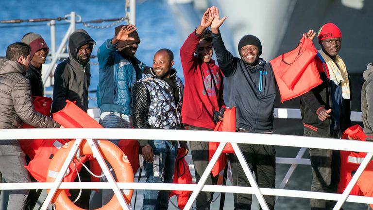 Flüchtlinge am 09.01.2019 auf Malta