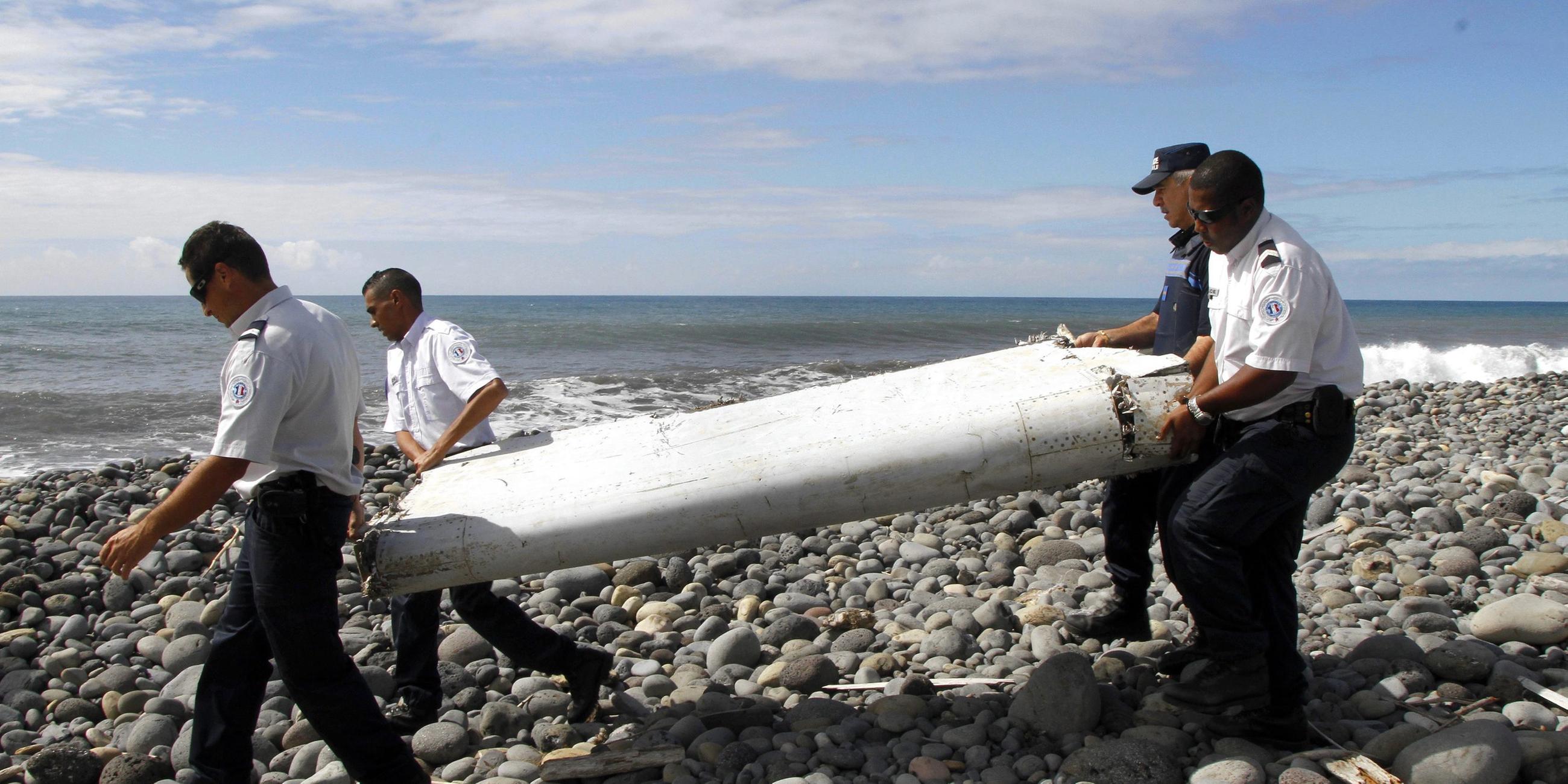Rrackteil der Boeing 777 Flug MH370