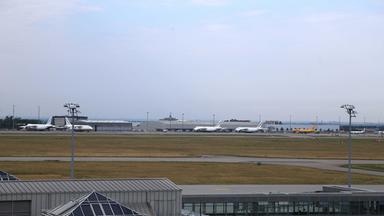 Der Flughafen Leipzig/Halle hat in der Nacht den Flugbetrieb eingestellt.