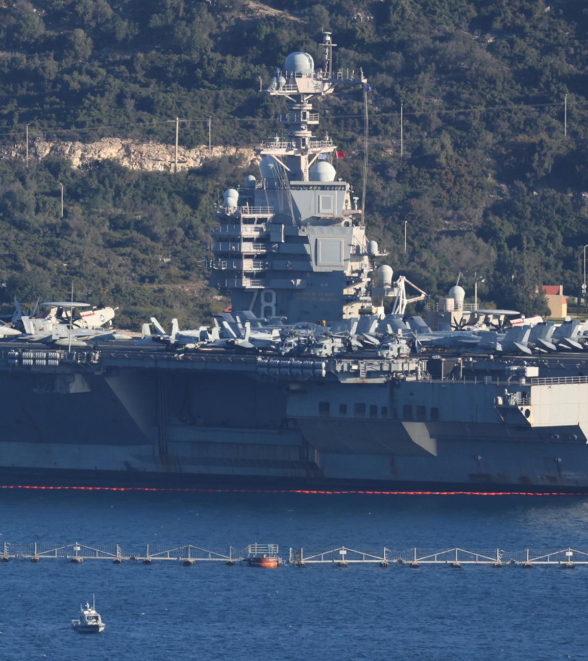 Flugzeugträger USS Gerald R. Ford in Griechenland
