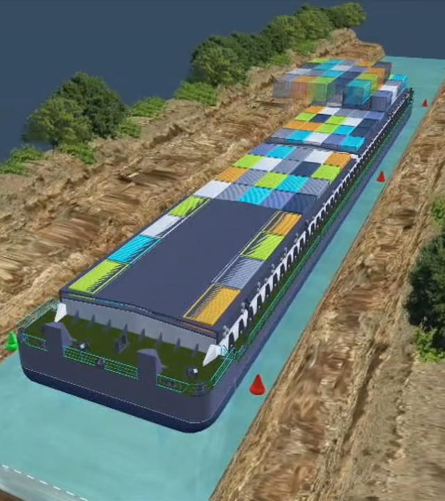 Fahrrinnentiefe erklärt in 3D