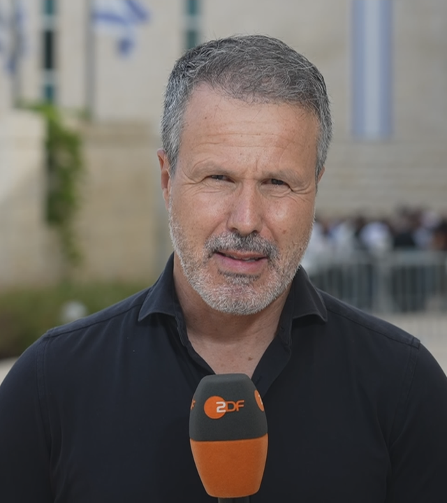 ZDF-Korrespondent Thomas Reichart aus Israel zugeschaltet ins Studio