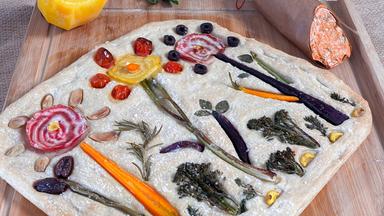 Focaccia-Blumenwiese