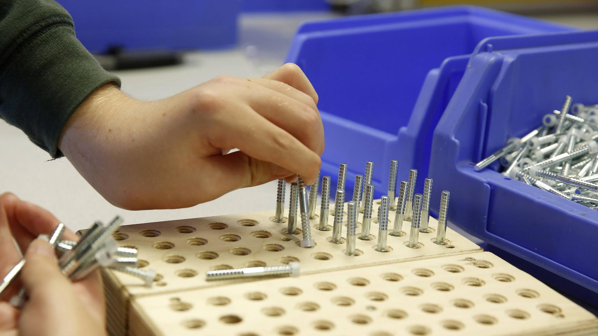 Arbeit in einer Förderwerkstatt in Münster