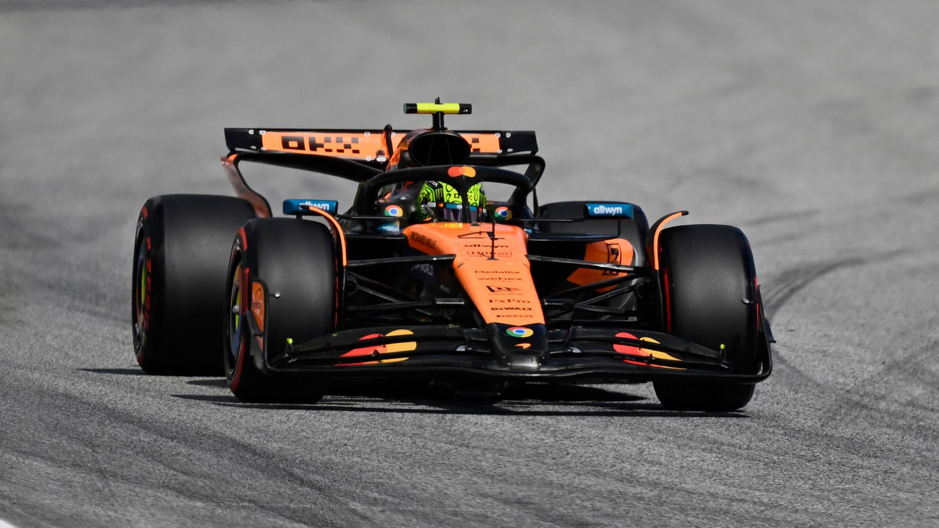 McLarens Lando Norris in Aktion beim Grand Prix von Österreich.