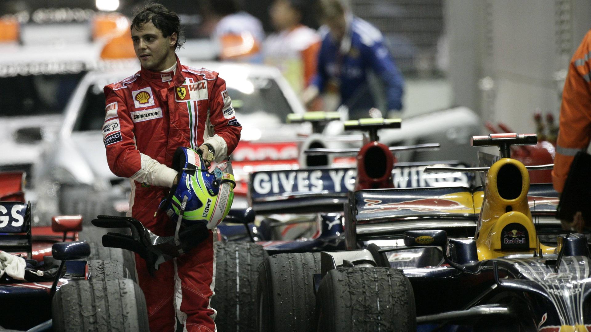 Brasiliens Felipe Massa bei der Formel 1 WM 2008 in Singapur.