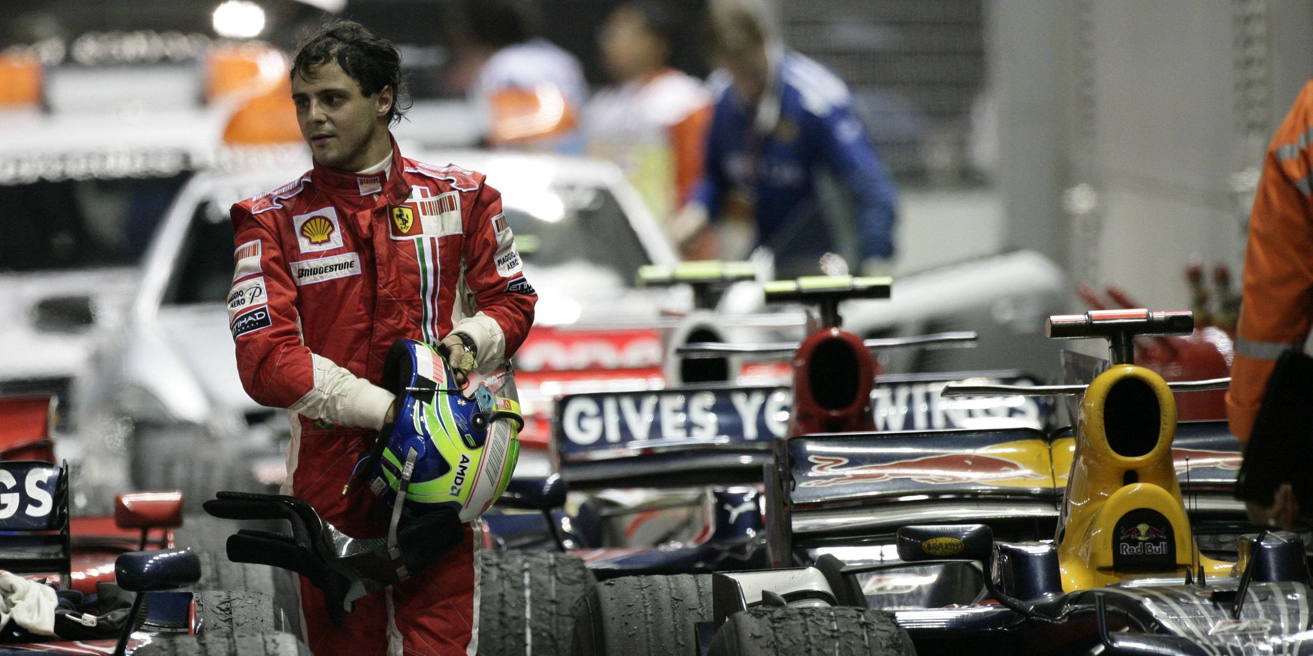 Brasiliens Felipe Massa bei der Formel 1 WM 2008 in Singapur.