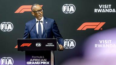Ruandas Präsident Paul Kagame bei der Ankündigung der Formel-1-Rückkehr nach Afrika.
