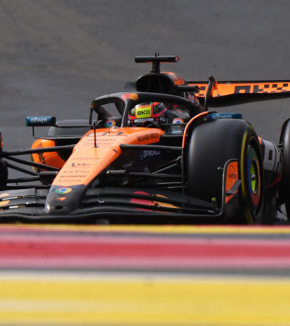 Oscar Piastri von McLaren auf dem Circuit de Spa-Francorchamps.
