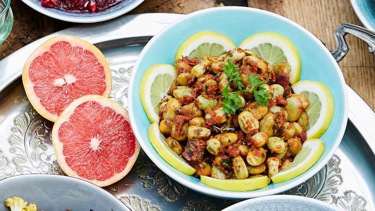 „Foul Mchermel“ - Dicke Bohnen á la Chermoula