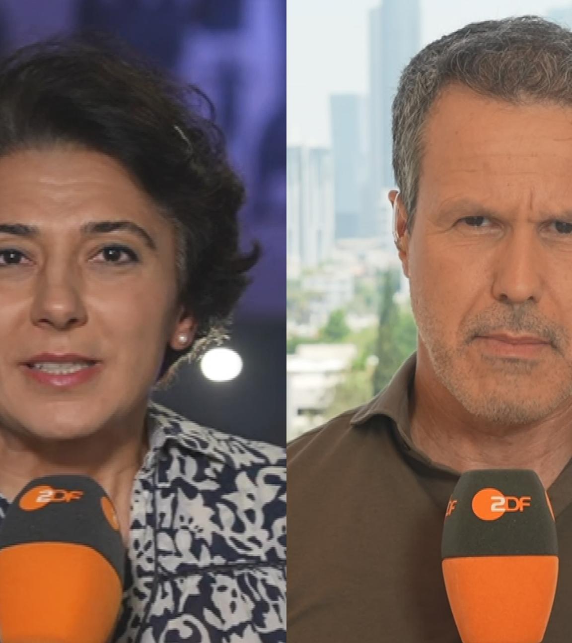 Golineh Atai (Links), Thomas Reichart (Mitte), Elmar Theveßen (Rechts)