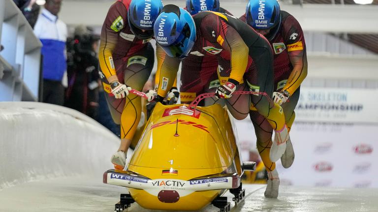 Bob-WM in Lake Placid: Viererbob mit Francesco Friedrich