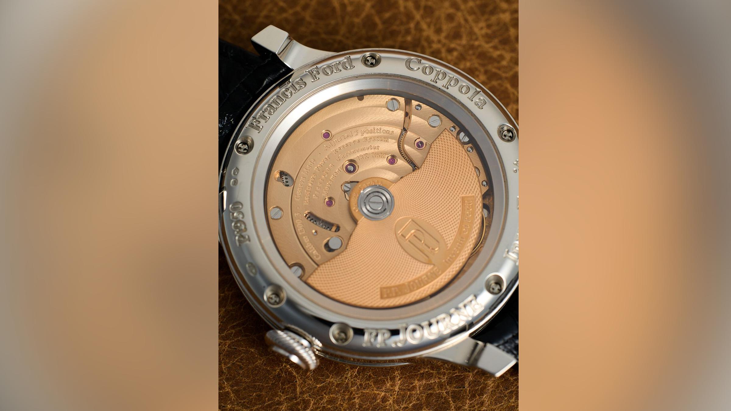 Dieses von Phillips zur Verfügung gestellte Foto zeigt eine Uhr aus dem Besitz von Francis Ford Coppola.