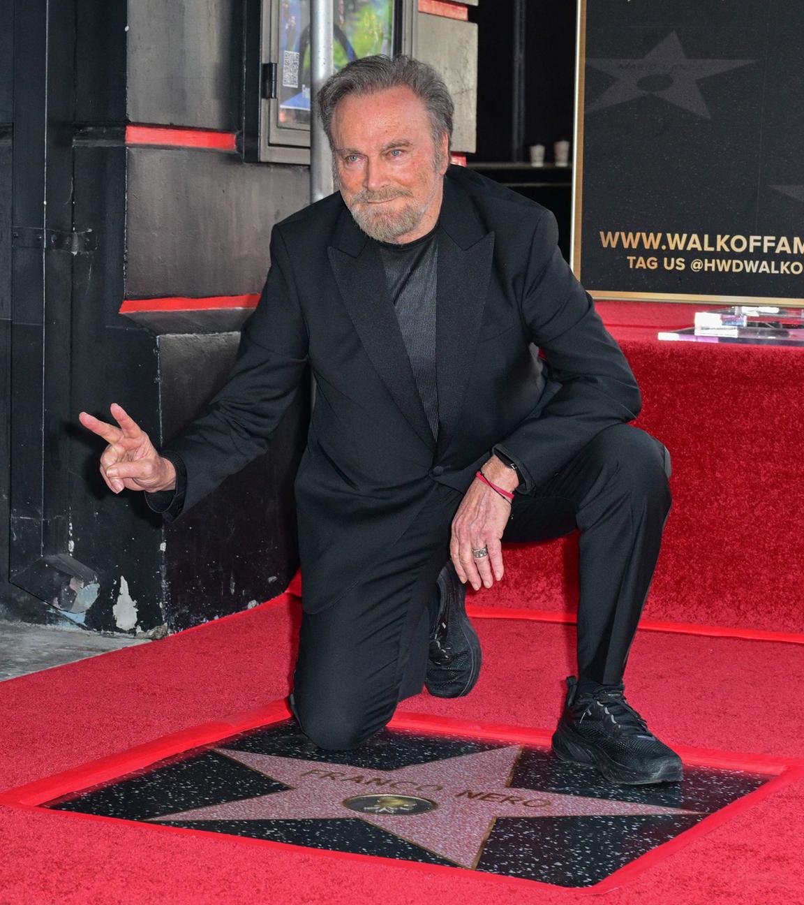 Franco Nero erhält einen Walk of Fame-Stern