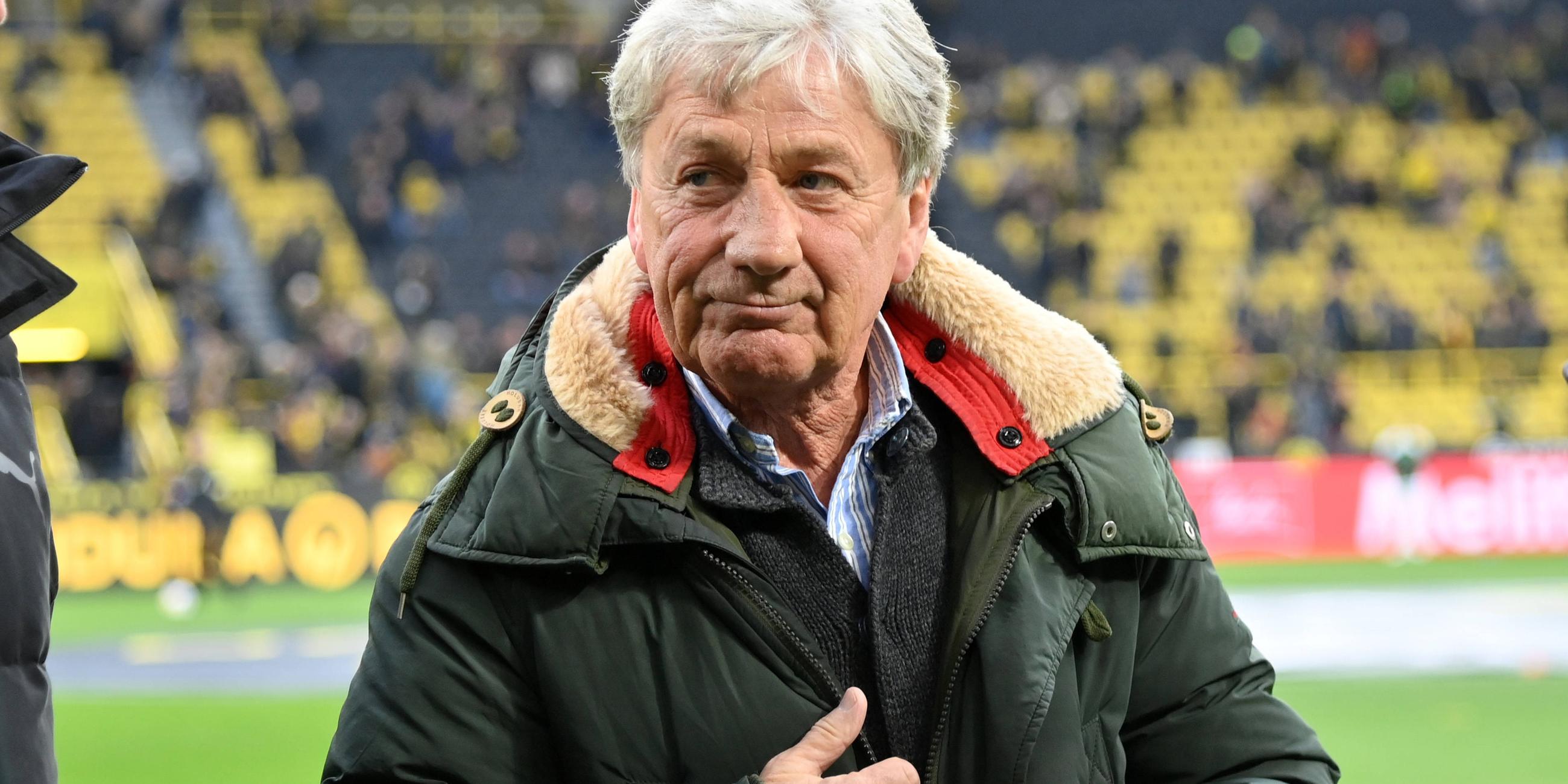 Ex-BVB-Profi Frank Mill am 25.11.2023 im Stadion vor dem Heimspiel gegen . Spieltag, Saison 2023 2024 Borussia Dortmund - Borussia Mönchengladbach