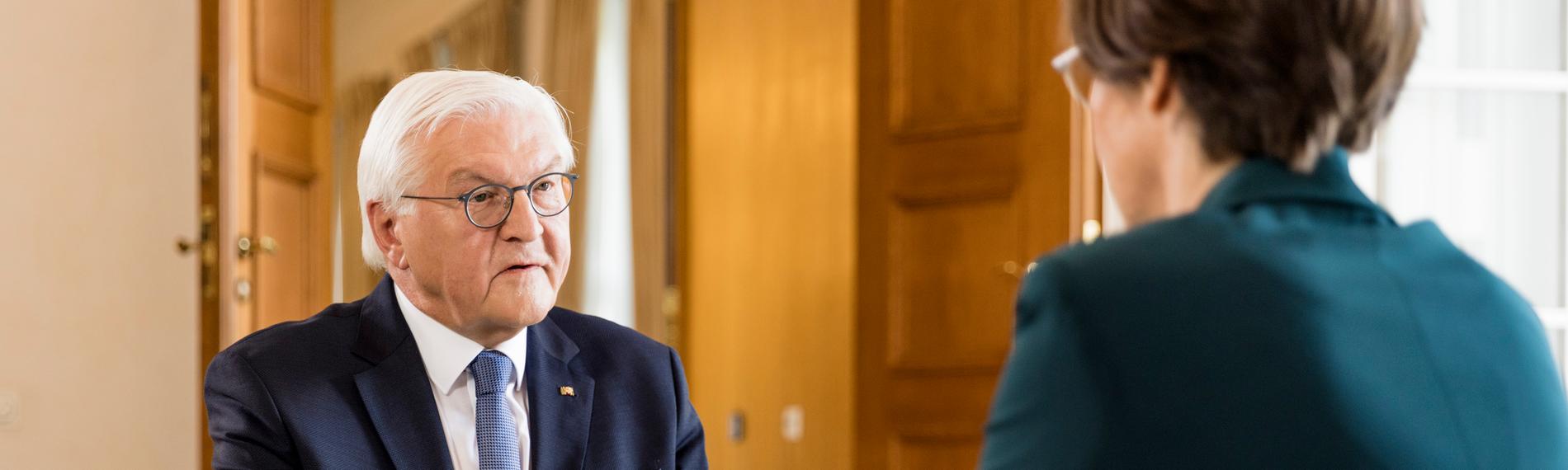 Frank-Walter Steinmeier, Diana Zimmermann "Berlin direkt" - Sommerinterview