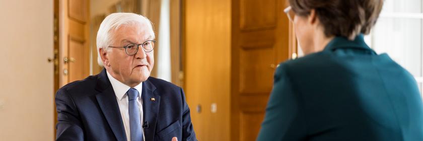 Frank-Walter Steinmeier, Diana Zimmermann "Berlin direkt" - Sommerinterview
