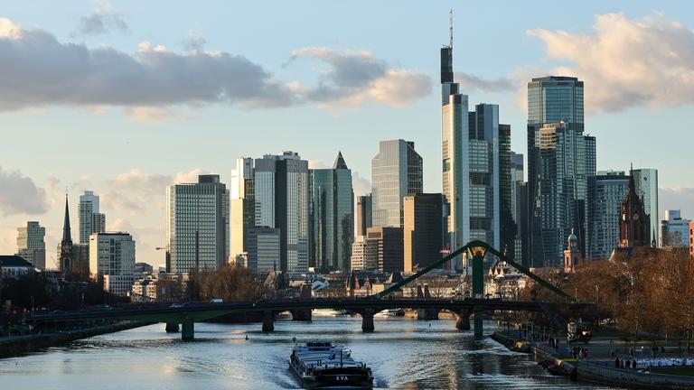 Financial district in Frankfurt