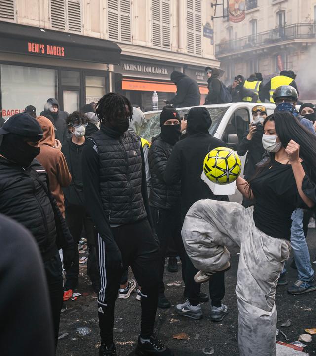 Frankreich: Demonstrationen gegen die steigenden Lebenshaltungskosten in Paris