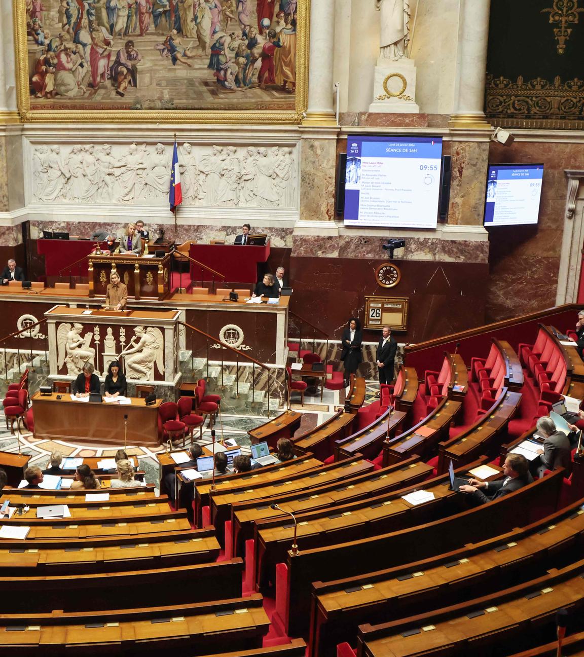 Das französische Parlament in Paris
