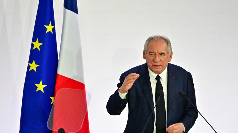 Le Premier ministre François Bayrou lors d'une conférence de presse à Paris, France, le 25 août 2025. 