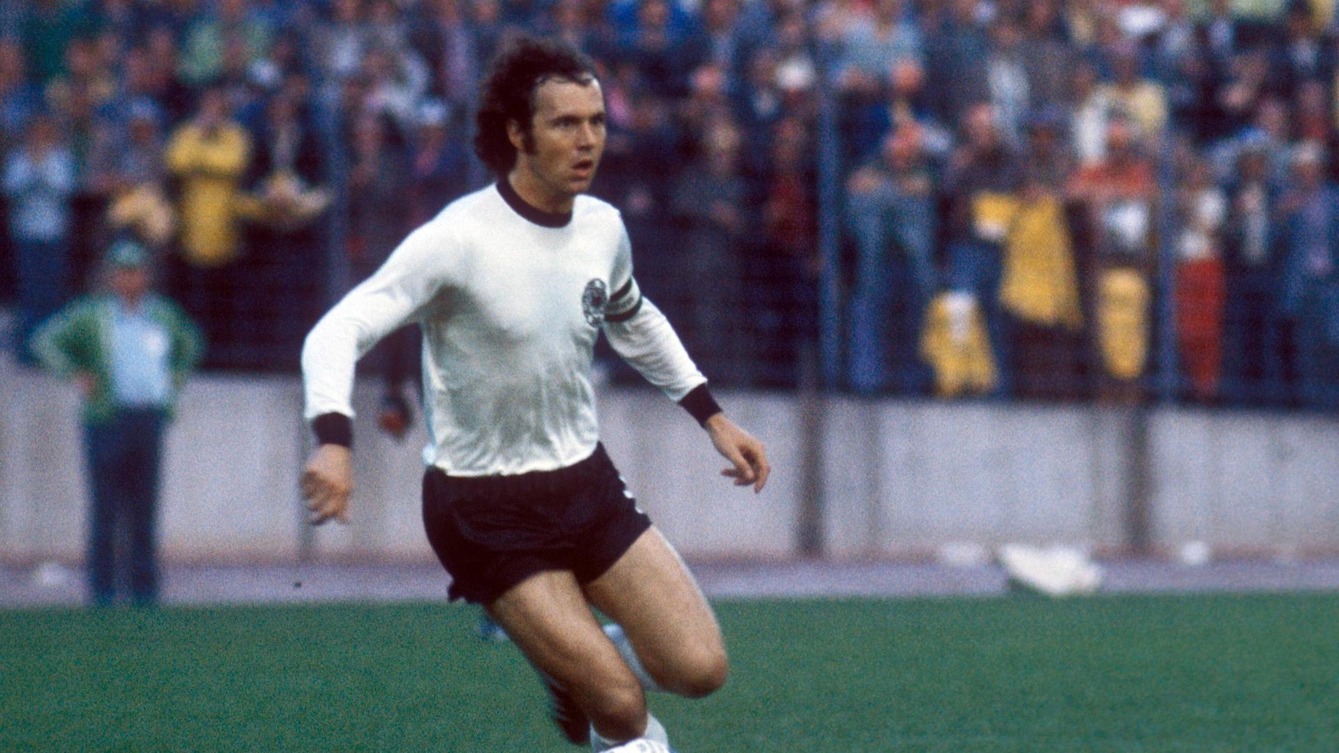 Archiv: Franz Beckenbauer bei der WM 1974 in Deutschland