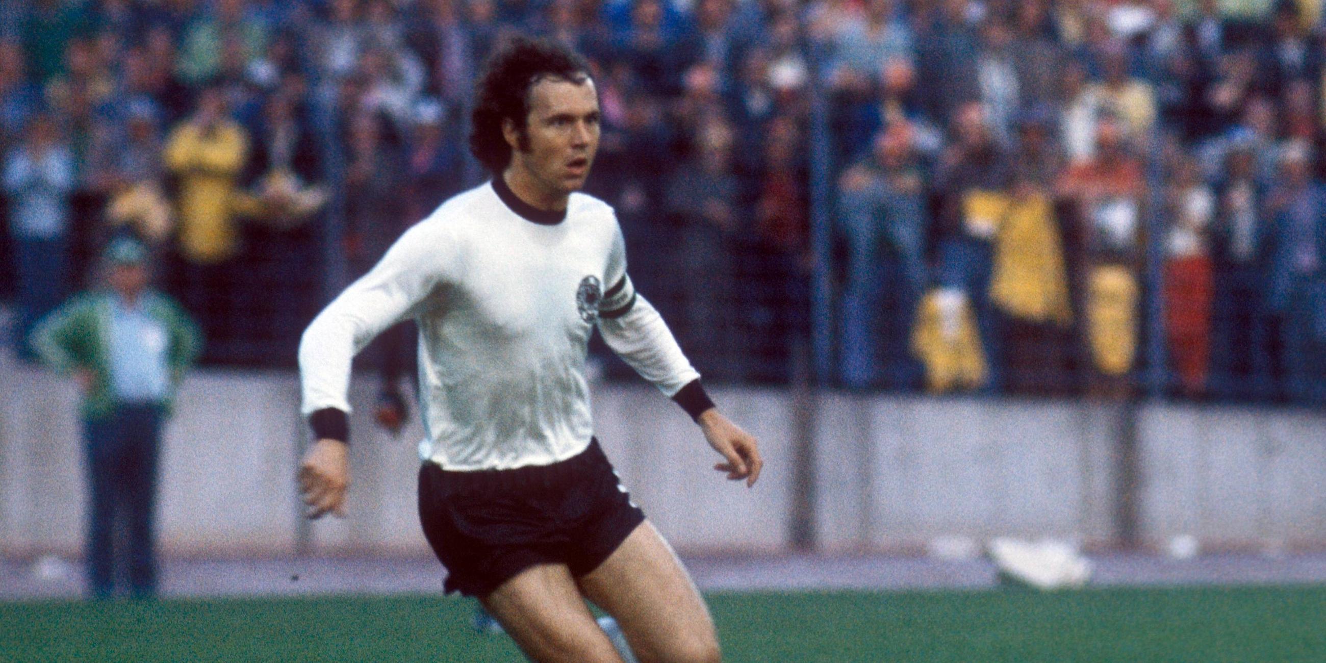 Archiv: Franz Beckenbauer bei der WM 1974 in Deutschland