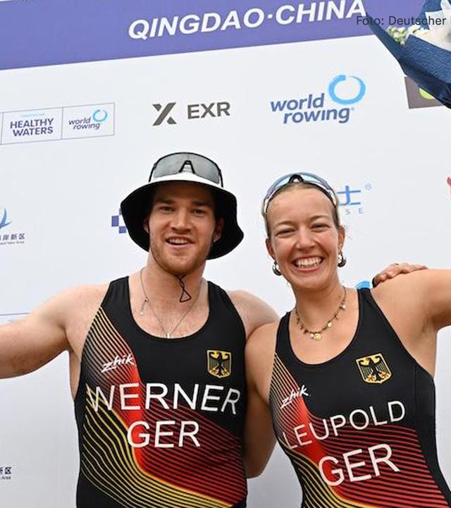 Deutschlands Küstenruderer Franz Werner und Sophie Leupold