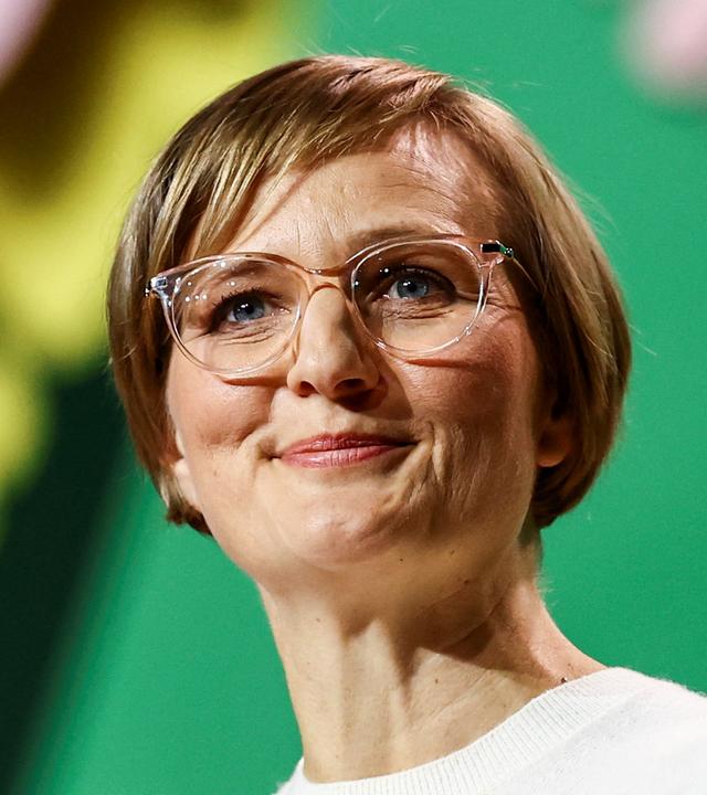 Franziska Brantner auf dem Parteitag der Grünen in Wiesbaden.