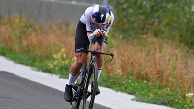 Radfahrerin Franziska Koch auf dem Rad bei den Weltmeisterschaften Elite Frauen am 20.09.2026.