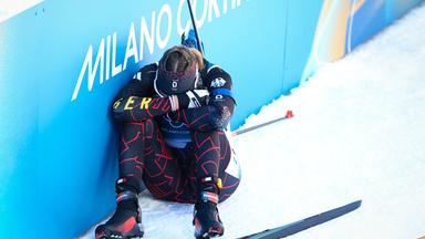 Biathletin Franziska Preuß ist nach der Verfolgung bei den Olympischen Spielen 2026 maßlos enttäuscht.