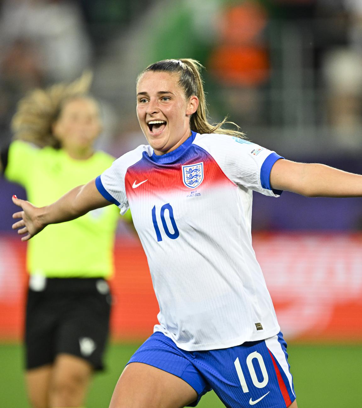 Englands Ella Toone nach ihrem Tor zum 2:0: Die Mittelfeldspielerin steht bei Manchester United unter Vertrag.