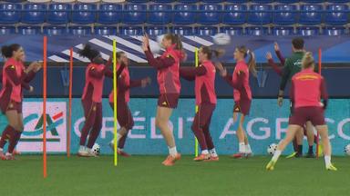 Spielerinnen beim Training