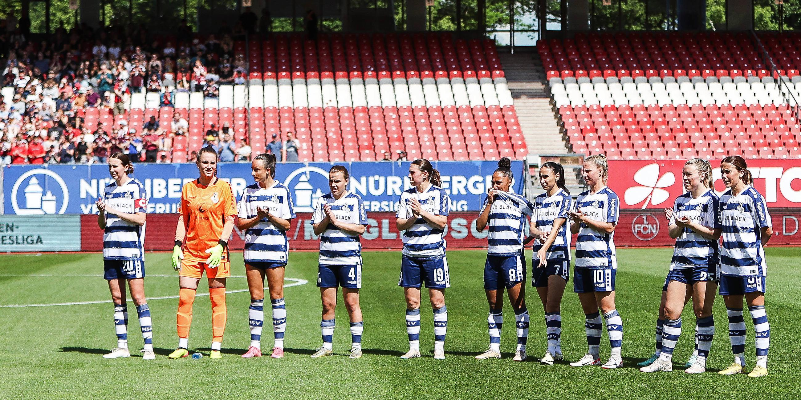 Spielerinnen vom MSV Duisburg 