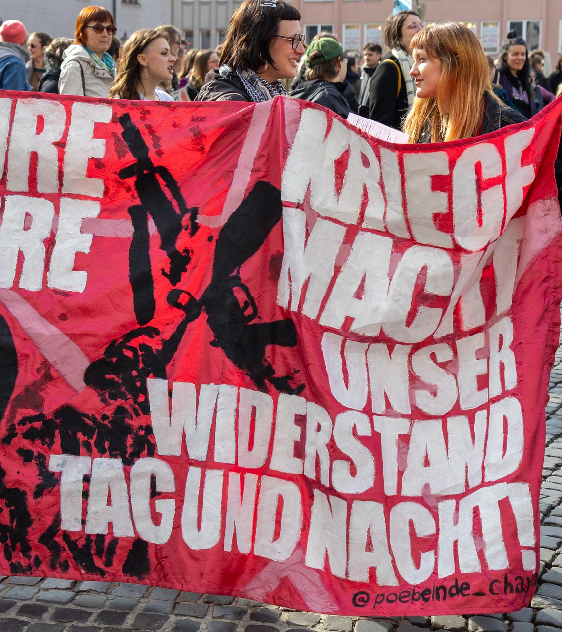 Am Internationalen Frauentag fanden bundesweit Protestaktionen statt.